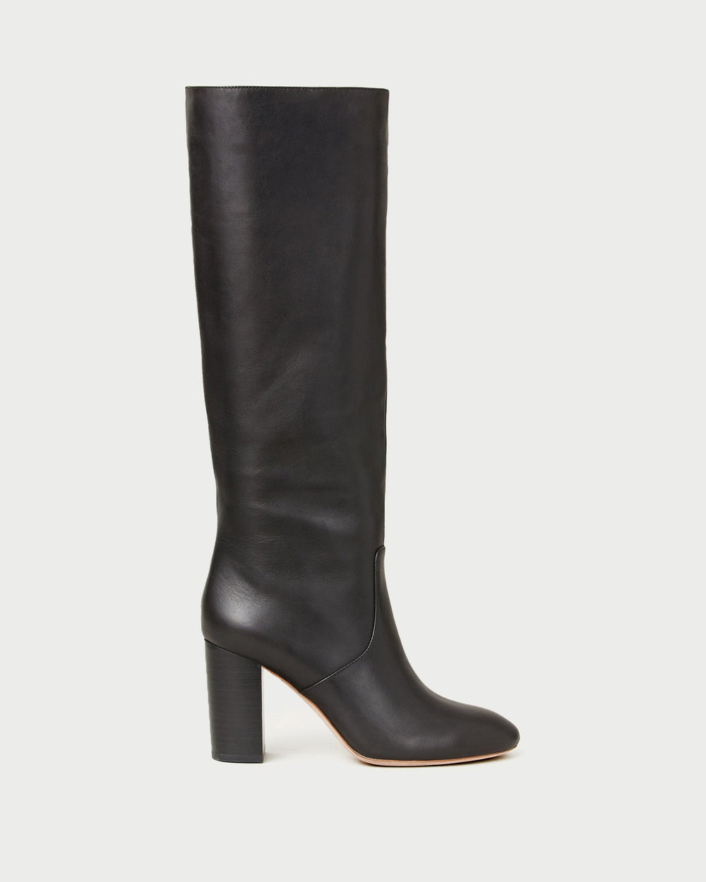 Goldy Black Leather Tall Boot
