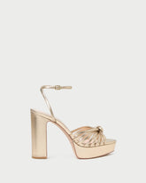 Rivka Champagne Knot Platform Sandal