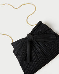 Rayne Black Bow Clutch