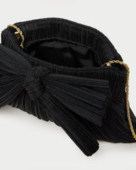 Rayne Black Bow Clutch