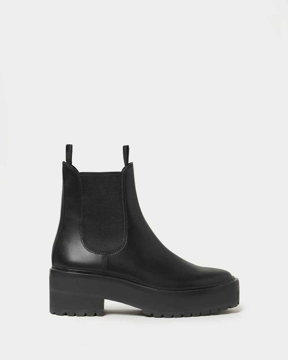 Reggie Black Leather Chelsea Boot