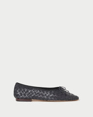 Landry Black Woven Ballet Flat