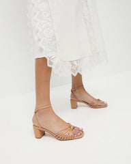 Olivia Dune Knot Mid-Heel Sandal