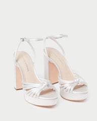 Rivka Cream Knot Platform Sandal