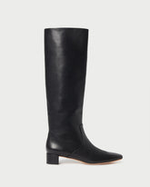 Indy Black Leather Tall Boot