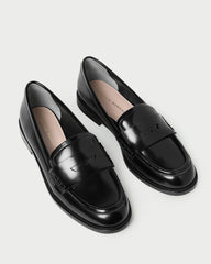 Rachel Black Leather Loafer