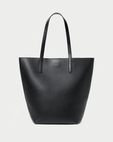 Walker Black Pebbled Leather Tote