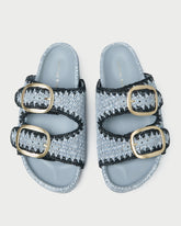 Theo Blue Two-Band Sandal