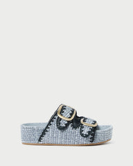 Theo Blue Two-Band Sandal
