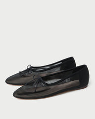 Landon Black Mesh Ballet Flat