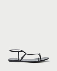 Lara Black Leather Sandal