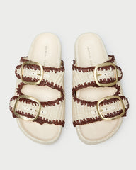 Theo Cream Two-Band Sandal