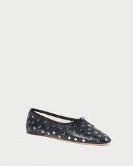 Landon Black/Silver Ballet Flat