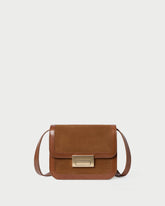 Desi Cacao Suede/Leather Crossbody