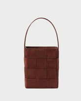 Laith Espresso Suede Bucket Bag
