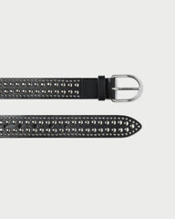 Isaac Black/Silver Studded Belt