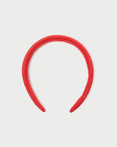 Marina Red Moiré Puffy Headband