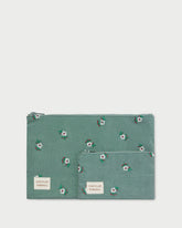 Tracy Sage Floral Pouch Set