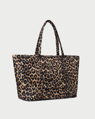 Dina Leopard Travel Tote