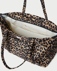 Dina Leopard Travel Tote