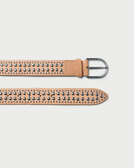 Isaac Honey/Silver Studded Belt