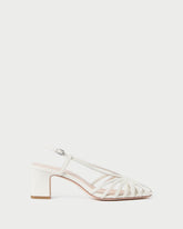 Priscilla Cream Heeled Sandal