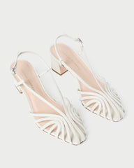 Priscilla Cream Heeled Sandal