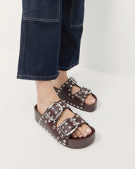 Jack Espresso Studded Sandal