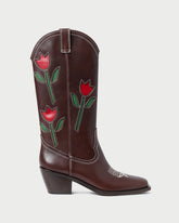 Wilder Espresso Leather Tulip Boot