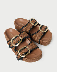 Theo Brown Two-Band Sandal