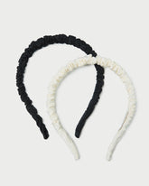 Sabine Black/Cream Headband Set