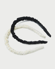 Sabine Black/Cream Headband Set