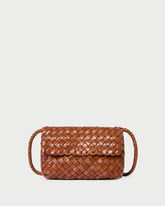 Vinnie Timber Woven Leather Crossbody