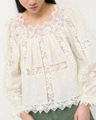 Pauline Embroidered Lace Blouse