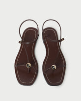 Lara Espresso Leather Sandal