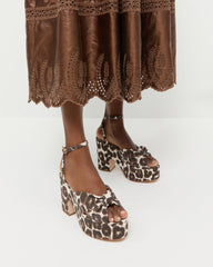 Liza Leopard Platform Sandal