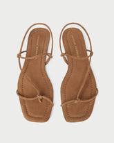 Eleanor Cacao Suede Strappy Sandal