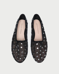 Landon Black/Silver Mesh Ballet Flat