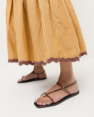 Dana Brown Strappy Jelly Sandal