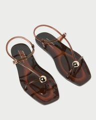 Dana Brown Strappy Jelly Sandal