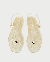 Dana Champagne Strappy Jelly Sandal