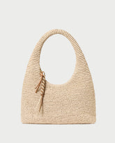 Willow Natural Woven Hobo Bag