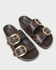 Eve Brown Tulip Two-Band Sandal