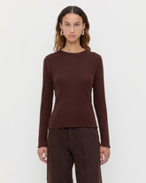 Lolo Pointelle Long-Sleeve Tee
