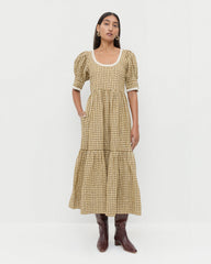 Gillian Puff-Sleeve Dress