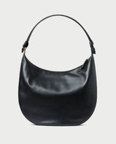 Morgan Black Leather Shoulder Bag