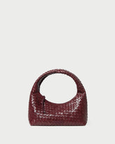 Mercer Maroon Woven Shoulder Bag