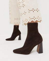 Chloe Brown Suede Ankle Boot