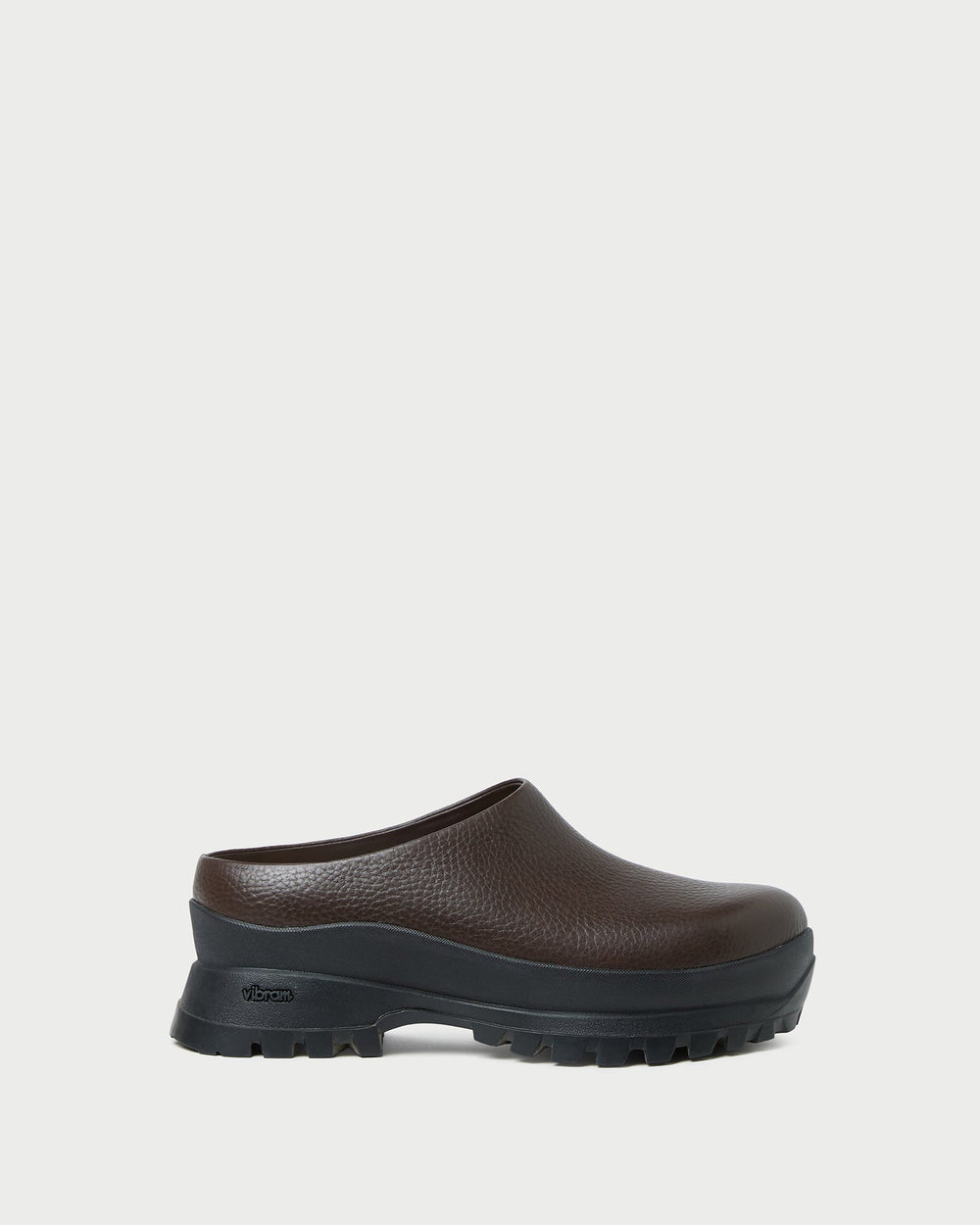 Gemma Brown Leather Lug Mule