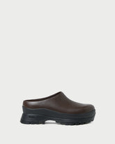 Gemma Brown Leather Lug Mule